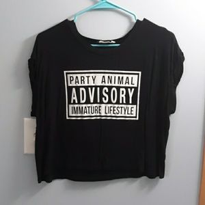 Party animal crop top